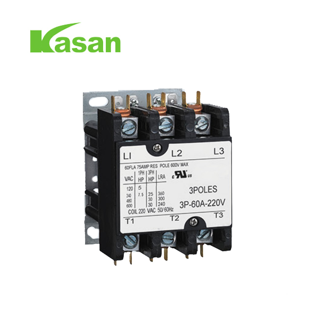 एचवीएसी 24V/120V/240V/277V/480V के लिए UL सत्यापित 30A 3P एयर कॉन्टैक्टर